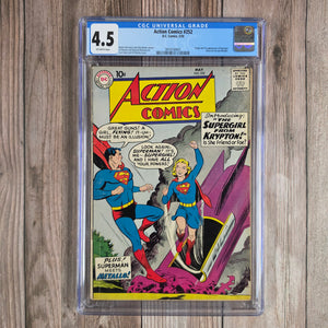 Action Comics #252 CGC 4.5  Origin and 1st Appearance of Supergirl, 1st Appearance of Metallo, Zor-El and Alura In-Ze and Argo City (Cert 0001)