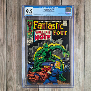 Fantastic Four #70 CGC 9.2 Cover art by Jack Kirby, From the Collection of "CRAZY ED'S COMICS" (Cert 0013)