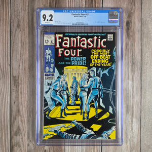 Fantastic Four #87 CGC 9.2 WP Cover art by Jack Kirby (Cert 1010)