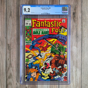 Fantastic Four #89 CGC 9.2 WP Cover art by Jack Kirby (Cert 6002)