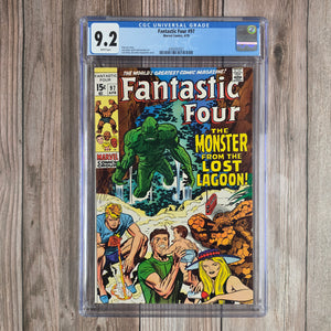 Fantastic Four #97 CGC 9.2 WP Cover art by Jack Kirby (Cert 7021)