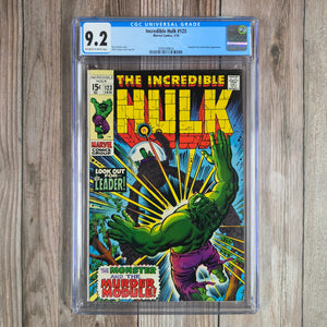 Incredible Hulk #123 CGC 9.2 CLASSIC Cover art by Herb Trimpe (Cert 9014)