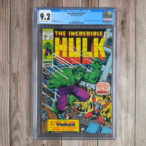 Incredible Hulk #127 CGC 9.2 Cover art by Herb Trimpe, 1st appearance of Mogol (Cert 7002)