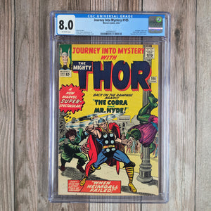 Journey Into Mystery #105 CGC 8.0 Cover art by Jack Kirby, Expanded Thor stories begin  (Cert 2017)