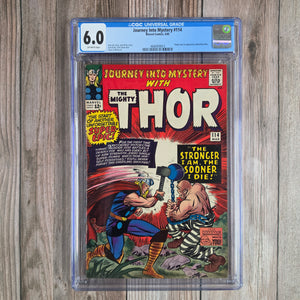 Journey Into Mystery #114 CGC 6.0 Cover art by Jack Kirby, 1st appearance of the Absorbing Man, Fenris Wolf and Idunn (Cert 9013)