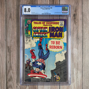 Tales of Suspense #96 CGC 8.0 CLASSIC Cover art by Jack Kirby and Frank Giacoia (Cert 5008)
