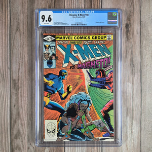 Uncanny X-Men #150 CGC 9.6 WP Cover art by Dave Cockrum and Joe Rubenstein, Special double-sized 150th issue, Origin of Magneto (Cert 3021)