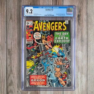 Avengers #76 CGC 9.2 Cover art by John Buscema and Tom Palmer, 1st  meeting of Vision and Scarlet Witch (Cert 7014)