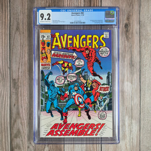 Avengers #82 CGC 9.2 WP Cover art by John Buscema and Tom Palmer  (Cert 8003)