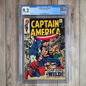 Captain America #106 CGC 9.2 CLASSIC Jack Kirby and Frank Giacoia cover and art (Cert 1009)