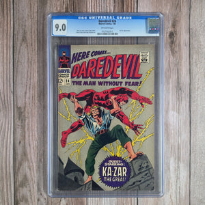 Daredevil #24 CGC 9.0 CLASSIC Cover by Gene Colan (Cert 2011)