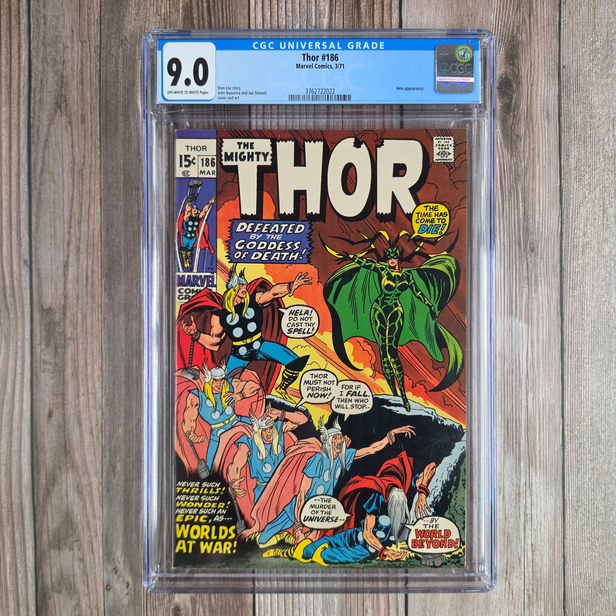 Thor #186 CGC 9.0 Hela appearance (cert 2022) – Bry's Comics