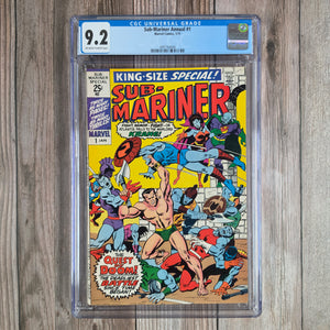 Sub-Mariner Annual #1 CGC 9.2 Bronze Age Marvel King-Size Special (cert 4006)