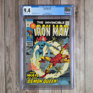 Iron Man #42 CGC 9.4 The Wail of the Demon Queen (cert 2003)