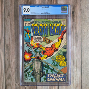Iron Man #31 CGC 9.0 first appearance of Kevin O'Brien "Guardman" (cert 4014)