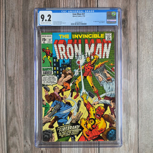 Iron Man #27 CGC 9.2 1st appearance of Firebrand "Gary Gilbert" (cert 6007)