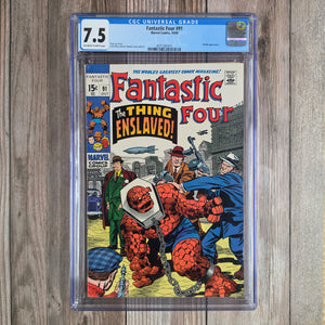 Fantastic Four #91 CGC 7.5 1st appearance of Torgo, an advanced robot warrior (cert 1015)