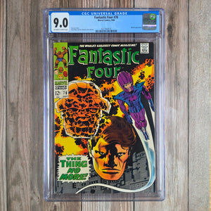 Fantastic Four #78 CGC 9.0 Wizard appearance (cert 3016)