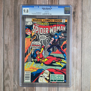 Spider-Woman #4 CGC 9.8 WP Hell is the Hangman story (cert 1007)