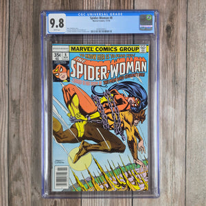 Spider-Woman #8 CGC 9.8 WP The Man Who Could Not Die story (cert 5012)