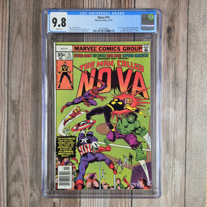 Nova #15 CGC 9.8 WP Newsstand Nick Fury and Crimebuster appearance (cert 9003)