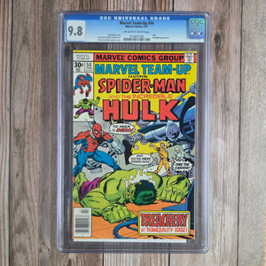 Marvel Team-Up #54 CGC 9.8 Newsstand Hulk and Woodgod appearance (cert 1005)