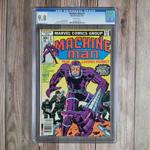 Machine Man #1 CGC 9.8 WP First solo series titled Machine Man (cert 7011)