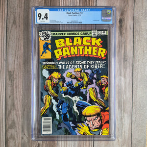 Black Panther #12 CGC 9.4 WP Last Kirby issue (cert 4019)