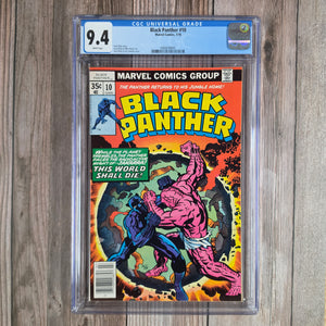 Black Panther #10 CGC 9.4 WP story by Jack Kirby (cert 4001)