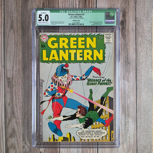 Green Lantern #1 CGC 5.0 Qualified 1st appearance of Oa and Puppet Master, 1st team appearance of the Guardians of the Universe (Cert 8001) *