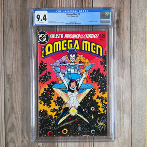 Omega Men #3 CGC 9.4 WP 1st appearance of Lobo (Cert 8004)