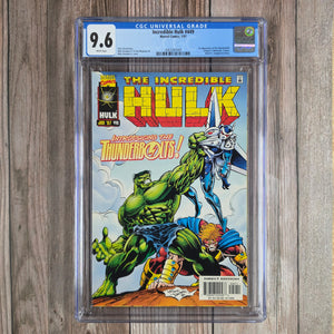 Incredible Hulk #449 CGC 9.6 WP 1st appearance of the Thunderbolts (Cert 7009)