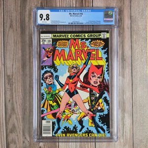 Ms. Marvel #18 CGC 9.8 WP 1st Full Appearance of Mystique (Cert 0020)