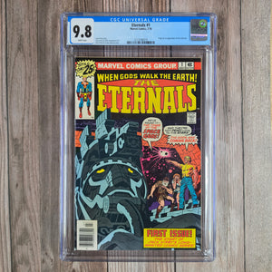 Eternals #1 CGC 9.8 WP Origin and 1st Appearance of the Eternals, Ikaris, Deviants, Kro and Brother Tode (Cert 6019)