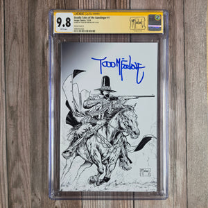 Deadly Tales of the Gunslinger #1 CGC 9.8 WP Custom Label, SS Signed by Todd McFarlane, 1:50 Variant Cover D Art by Todd McFarlane, Origin of Gunslinger Spawn (Cert 2002)