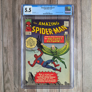 Amazing Spider-Man #7 CGC 5.5 2nd Appearance of Vulture (Cert 3003)
