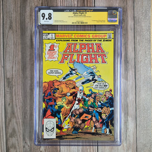 Alpha Flight #1 CGC 9.8 WP John Byrne Authenticated Autograph on Page 1, 1st Appearance of Puck, Marrina, Tundra and Madison Jeffries (Cert 0010)