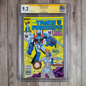Transformers #9 CGC 9.2 WP SS Signed by Mike Manley 1st Appearance of Circuit Breaker  NEWSSTAND EDITION (Cert 1002)