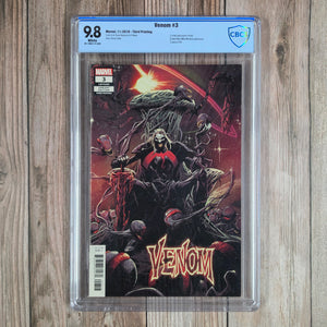 Venom #3 CBCS 9.8 WP 3rd Printing, Variant Cover art by Ryan Stegman  (Cert 036) *
