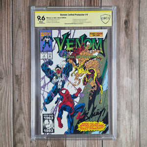 Venom: Lethal Protector #4 CBCS 9.6 WP Witnessed Signature of Mark Bagley, 1st Appearance of Scream, 1st cameo appearance of Agony, Lasher, Phage and Riot (Cert 039)