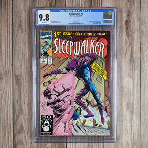 Sleepwalker #1 CGC 9.8 WP 1st Appearance of Sleepwalker, Direct editions with "Upper Deck" insert. (Cert 3002)