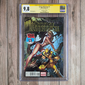 Savage Wolverine #1 CGC 9.8 WP SS Signed by J. Scott Campbell Mile High Comics Edition Variant Cover Art by J. Scott Campbell (Cert 3001)