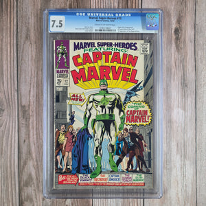 Marvel Super-Heroes #12 CGC 7.5 1st Appearance and Origin of Captain Marvel 1st Appearance of Yon-Rogg (Cert 8007)