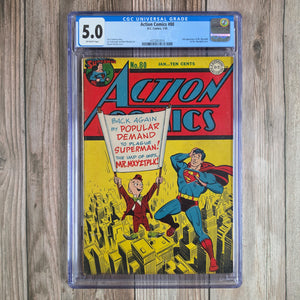 Action Comics #80 CGC 5.0 2nd Appearance of Mr. Mxyzptlk, 1st Mr. Mxyzptlk Cover (Cert 7014)