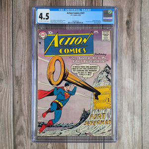 Action Comics #241 CGC 4.5 Introduction of the Fortress of Solitude (Cert 5002)