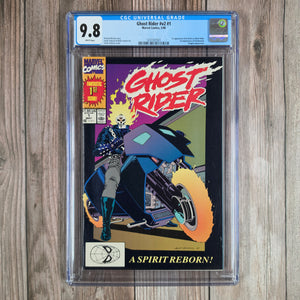 Ghost Rider #1 CGC 9.8 WP 1st Appearance of Ghost Rider Danny Ketch, Deathwatch, Barbara Ketch and Stacy Dolan (Cert 7021)