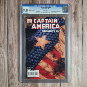 Captain America #25 CGC 9.8 WP Director's Cut Variant Edition Death of Captain America Steve Rogers (Cert 4205)