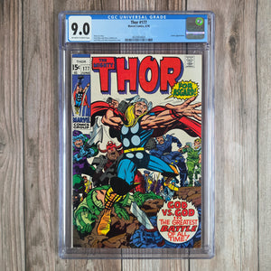 Thor #177 CGC 9.0 Cover art by Jack Kirby (Cert 4004)