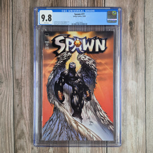Spawn #77 CGC 9.8 WP 1st cover appearance of Wings of Redemption Spawn (Cert 8001)
