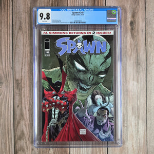 Spawn #248 CGC 9.8 WP Cover art by Szymon Kudranski and Todd McFarlane LOW PRINT (Cert 9014) *